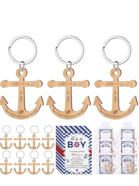Other - 'It's a Boy' Anchor Keychain - Blue with Bags